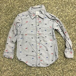 Dino Print Button Down